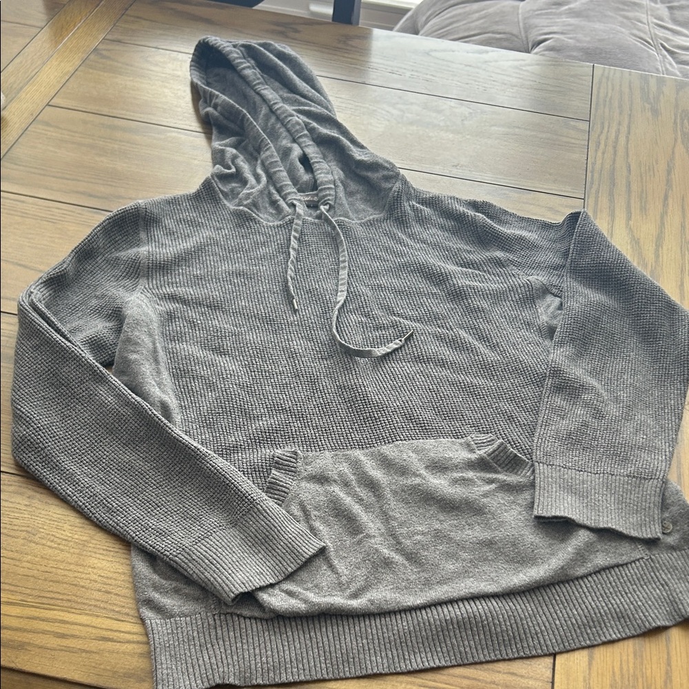 Women’s Gray Hooded thermal Sweatshirt Size XL
